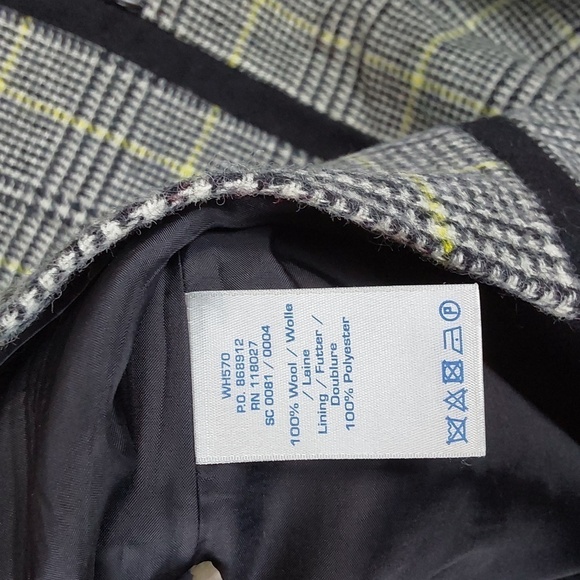 Boden Vintage British Tweed Plaid 100% Wool Dress Houndstooth Preppy  Sz.4 - Picture 7 of 8